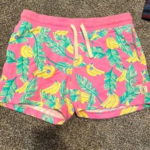 Chubbies Mens Pink Yellow Banana Lounge Sweat Shorts 7" Inseam Size Large